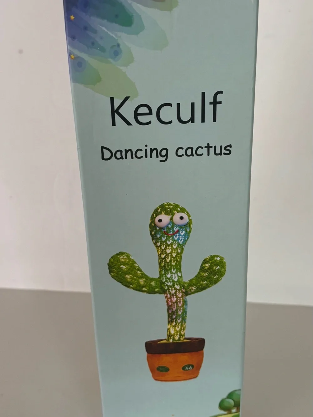 LED Green Dancing Cactus Plush with Tan Pot